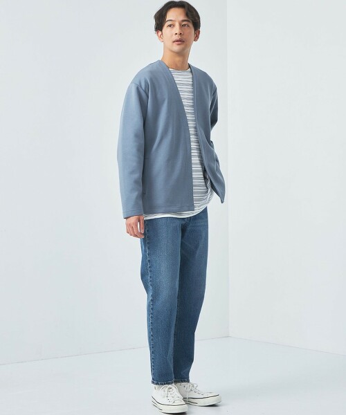 簡潔雙面布料輕便開襟外套｜green label relaxing MENS｜UNITED ARROWS 