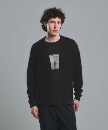 亞麻畦編輕鬆開襟衫