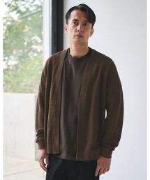 亞麻畦編輕鬆開襟衫