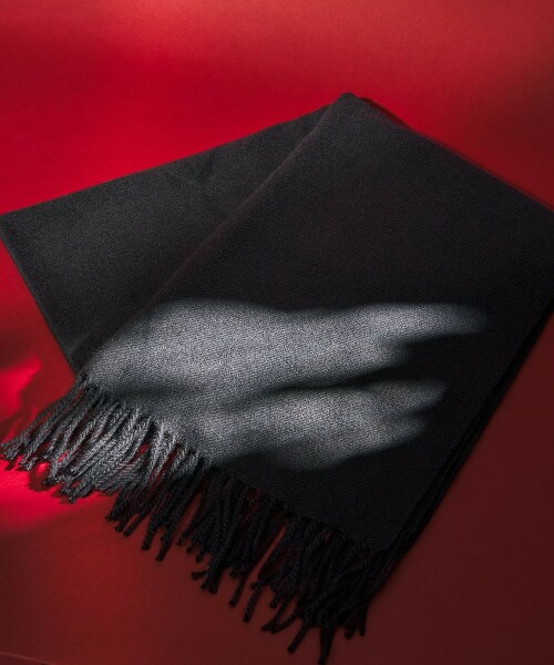 素色大尺寸圍巾