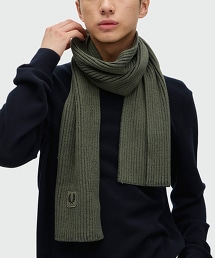 TW GLR FRED PERRY Cotton Ribbed Scarf 羅紋圍巾