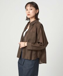 輕薄透膚長袖襯衫