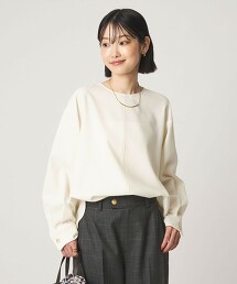 fleurie後鈕扣造型罩衫