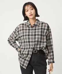 混羊毛巴厘紗襯衫