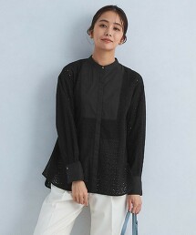 立領蕾絲襯衫