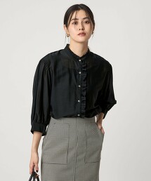 正面荷葉領罩衫