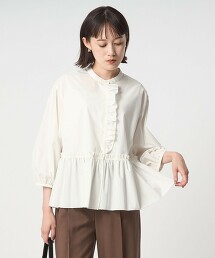 荷葉邊蛋糕下擺罩衫