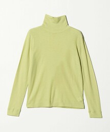 羊毛彈性針織高領上衣