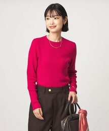 ＜1_OF MINE＞羅紋圓領長袖針織上衣   