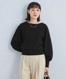 亮澤澎袖針織衫