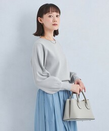 亮澤澎袖針織衫