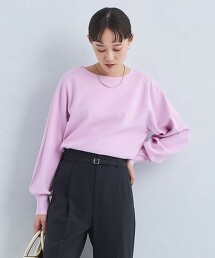 亮澤澎袖針織衫