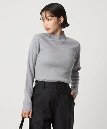 金絲羅紋瓶口領針織衫