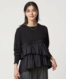 蛋糕拼接針織衫