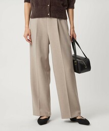 雙層織物彈性寬褲