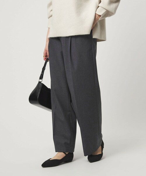 KICHINTO 薩克森毛呢寬褲