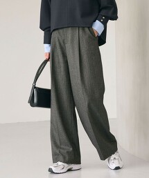 粗紡彈性直筒褲