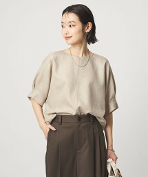 抗UV 彈性仿亞麻罩衫