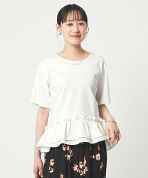 下擺拼接涼感上衣