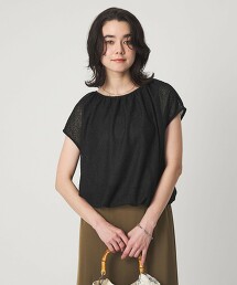 拉舍爾蕾絲氣球下擺上衣