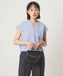 泡泡紗打摺法式袖上衣 抗UV