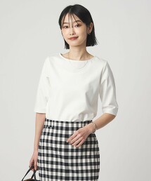 抗UV涼感 船領羅馬布上衣 日本製