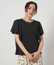 ＜at ease＞抗UV荷葉袖上衣