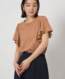 ＜at ease＞抗UV荷葉袖上衣