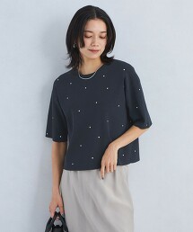 點點刺繡針織上衣
