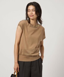 歐若拉金絲法式袖針織上衣