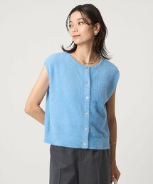 柔軟羽毛2WAY法式袖針織