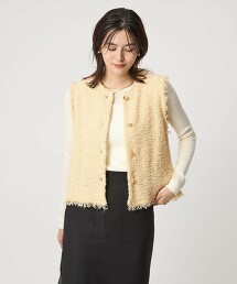 流蘇金絲無袖針織