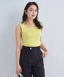 【期間限定價】方領無袖針織背心