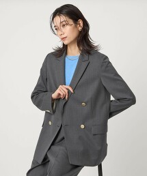 Greed 斜紋雙排釦西裝外套
