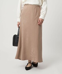 光澤感直筒傘裙