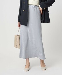 光澤感直筒傘裙