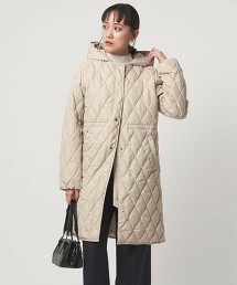 防潑水絎縫輕盈羽絨大衣