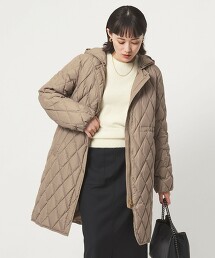 防潑水絎縫輕盈羽絨大衣