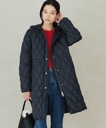 防潑水絎縫輕盈羽絨大衣