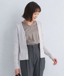 ＜1_OF MINE＞羅紋V領針織外套