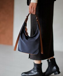 雙扣環防潑水2WAY單肩包 M