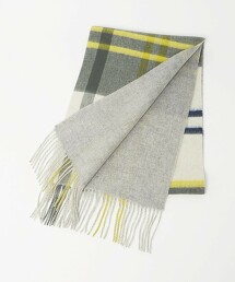 羊毛正反兩用格紋圍巾