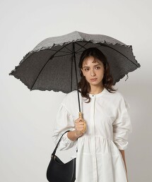 ＜because＞荷葉邊晴雨兩用長傘