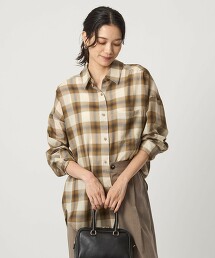 透膚格紋襯衫