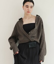 【結論系列】亞麻2WAY襯衫 