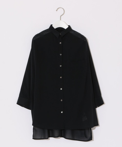 『BRACTMENT』透膚感寬版襯衫