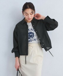 抽繩透膚襯衫