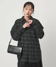 棉法蘭絨格紋襯衫