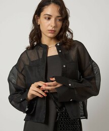 透膚棱紋細織布襯衫