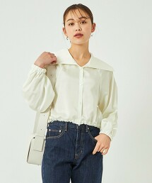 大翻領罩衫夾克